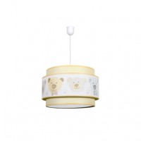 Distribuidor - Lâmpadas Diversas | Colgantes Infantil | COLGANTE PANDA AMARILLO PASTEL 1XE27 REGX35D Ref: 056193550